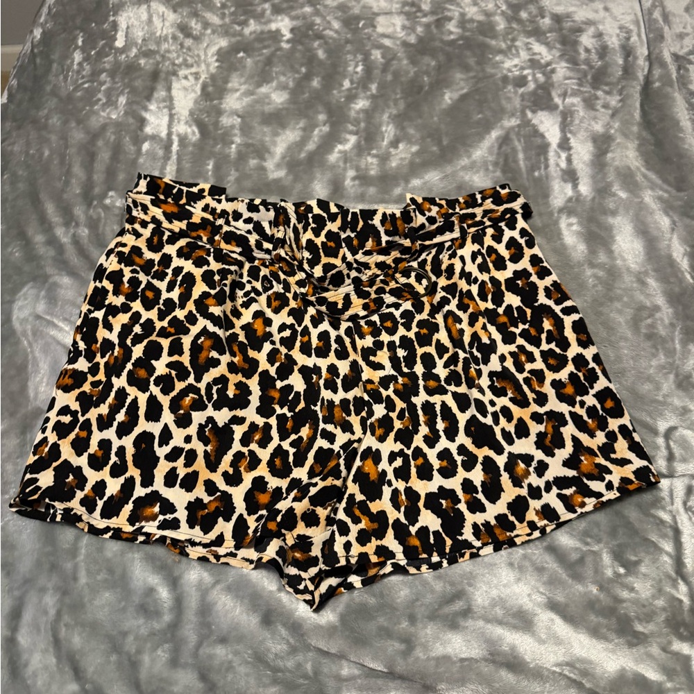 Ophelia & Co. High Waist Leopard Print Shorts